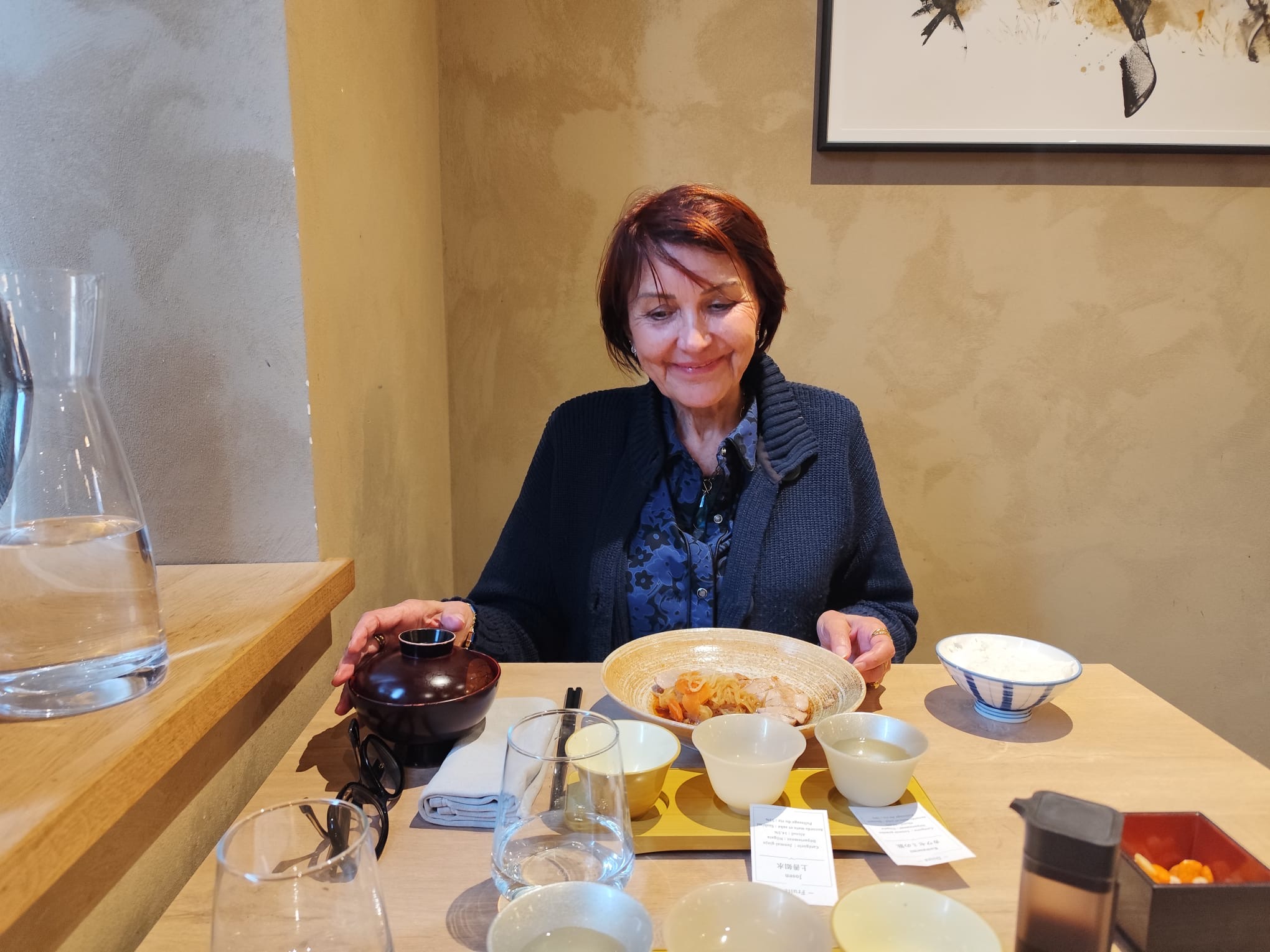 En pleine dégustation